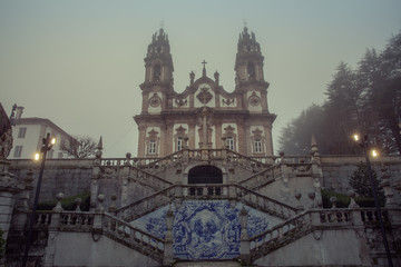 Fototapeta na wymiar Church Sanctuary of Nossa Senhora dos Remédios Lamego Portugal