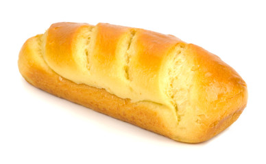   milk bread on a white background