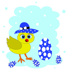 chicken easter egg illustration vector