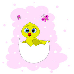 chicken easter egg illustration vector