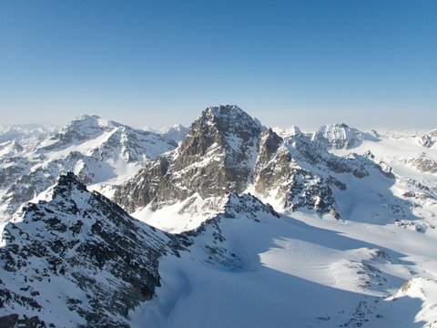 skitouring paradise silvretta mountains in austria