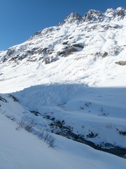 Fototapeta na wymiar skitouring paradise silvretta mountains in austria