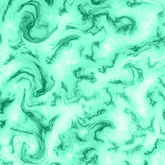 Tropical shade Aqua Menthe marble swirls trendy background.
