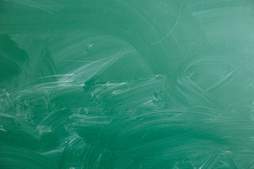 Close up of an empty school chalkboard