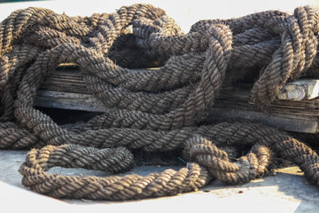 closeup of a rope