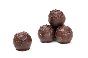 Dark chocolate truffles
