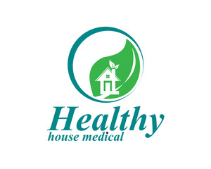 Home care logo icon healthy design symbol illustration