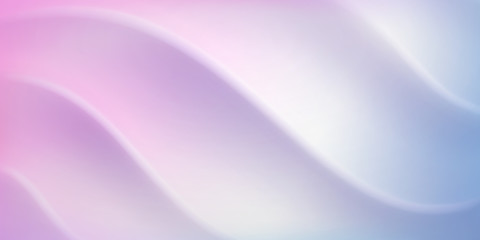 Abstract background with wavy surface in white and light purple colors
