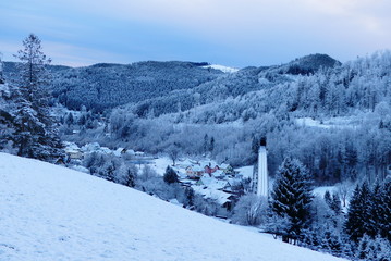 Fototapeta na wymiar winterliches Niederösterreich