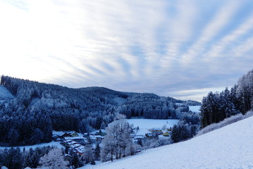 morgentlicher Himmel &uuml;ber Aspang