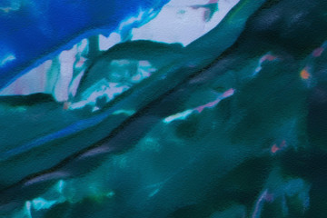 Abstract background in mixed colors. Oil and watercolor design elements. Design template for covers, posters and banners. Simple macro close-up paint brush strokes.