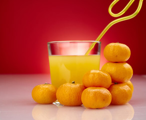 Tangerines or orange Mandarin fruit