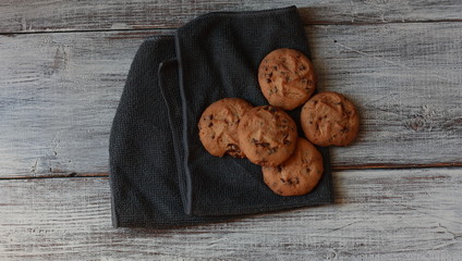 Galleta típica de chocolate para el café