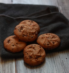 Galleta típica de chocolate para el café