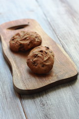 Galleta típica de chocolate para el café