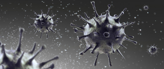 New coronavirus 2019-ncov. 3D illustration