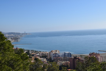 Malaga, Spanien im Dezember