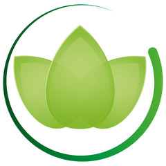 Blätter, Pflanze, Vegan, Wellness, Logo