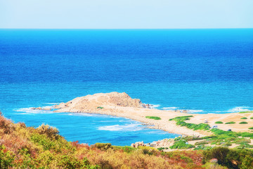 Fototapeta premium Capo Pecora resort and Mediterranean sea Sardinia