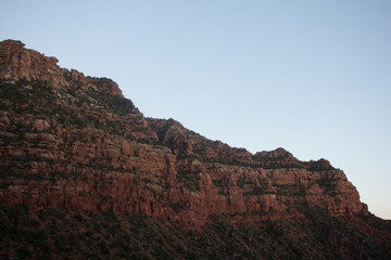 A ridge of red rock in Zion national park