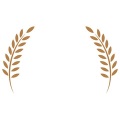 Wappen, Blätter, Gold, Logo, Hintergrund