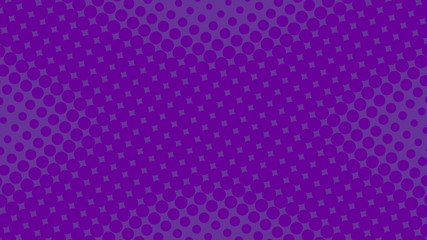 Purple pop art background in retro comic style with halftone dots design, vector illustration eps10