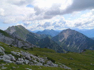 Fototapeta na wymiar View from mountain Stol, Karawanks
