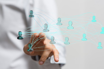 Concept of teamwork and partnership
