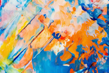 Fototapeta na wymiar Abstract oil painting texture background.