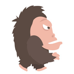 Vector illustration of a funny, cartoon character.