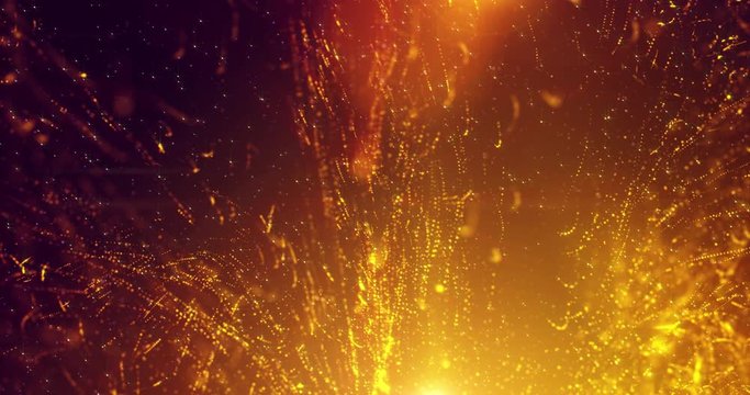 abstract explosion of particles