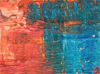 Abstract oil painting texture background.