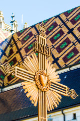 A Cross in a Churchyard in the Bourgogne Region of France