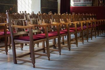 the interior of the orthodox Greek church