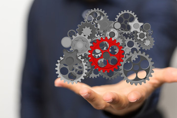 gear Technology setting concept background.