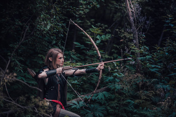 elf archer in the forest