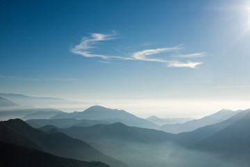 Mountain gradient background. Mountain landscape