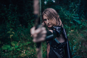 elf archer in the forest