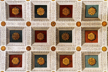 Decoration of ceiling in Sant Andrea Basilica in Mantua