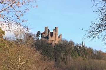 Die Burg Hanstein im Spätwinter