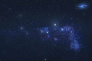 Columba constellation stars in outer space. Pigeon constellation stars. Elements of this image were...