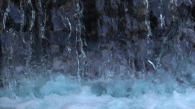 Waterfall Plunges Into River 480fps Slow Motion x16 Loop 03