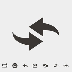swap icon vector illustration and symbol for website and graphic design