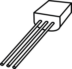 Temperature sensor icon, vector illustration