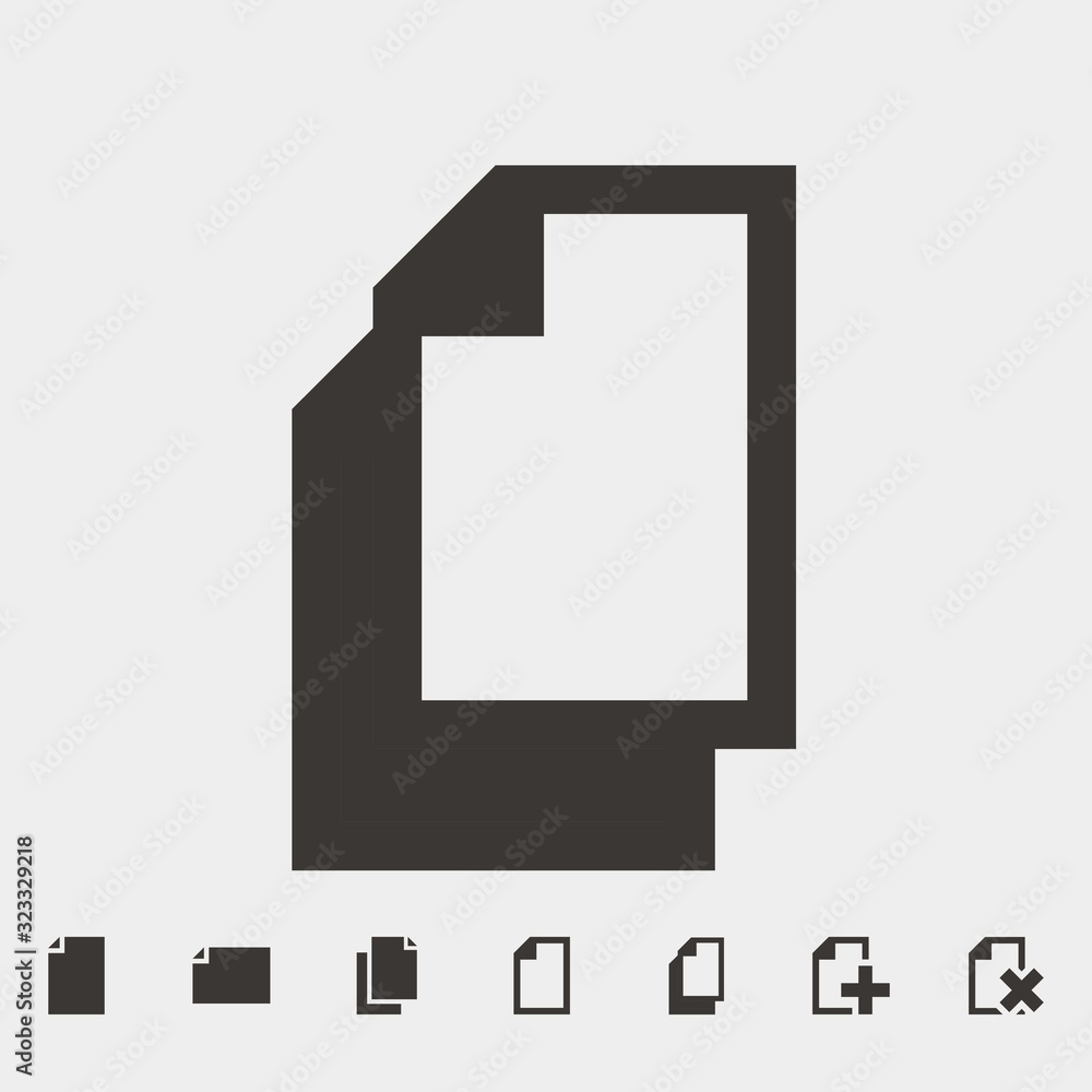 Poster files icon vector illustration and symbol for website and graphic design