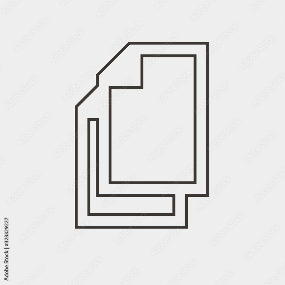Poster files icon vector illustration and symbol for website and graphic design