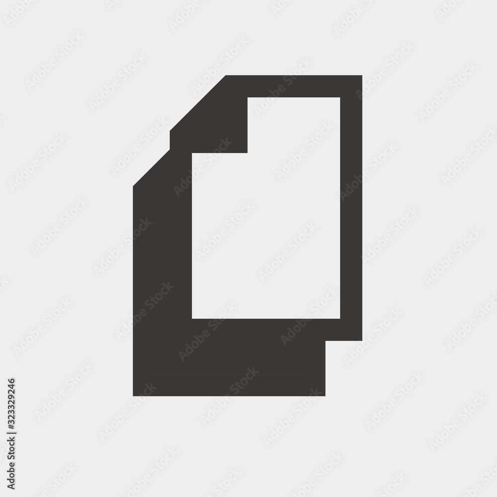 Poster files icon vector illustration and symbol for website and graphic design