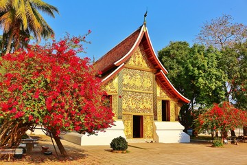 Chariot Hall of Wat Xieng Thong in Luang Prabang