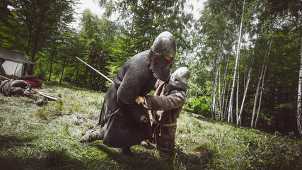 wojowie wczesnego średniowiecza © Tomasz