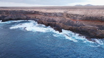 Sunset looking at the sea and mountains